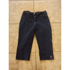 NYDJ Not Your Daughter's Jeans Dark Wash Crop Size 12 Jeans